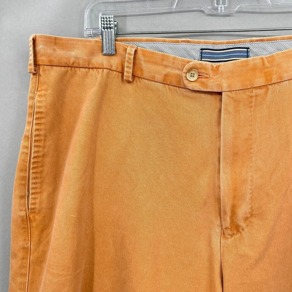 Peter Millar Shorts Mens 38 Chino‎ Orange Pima Preppy Scotland UK Flags 9